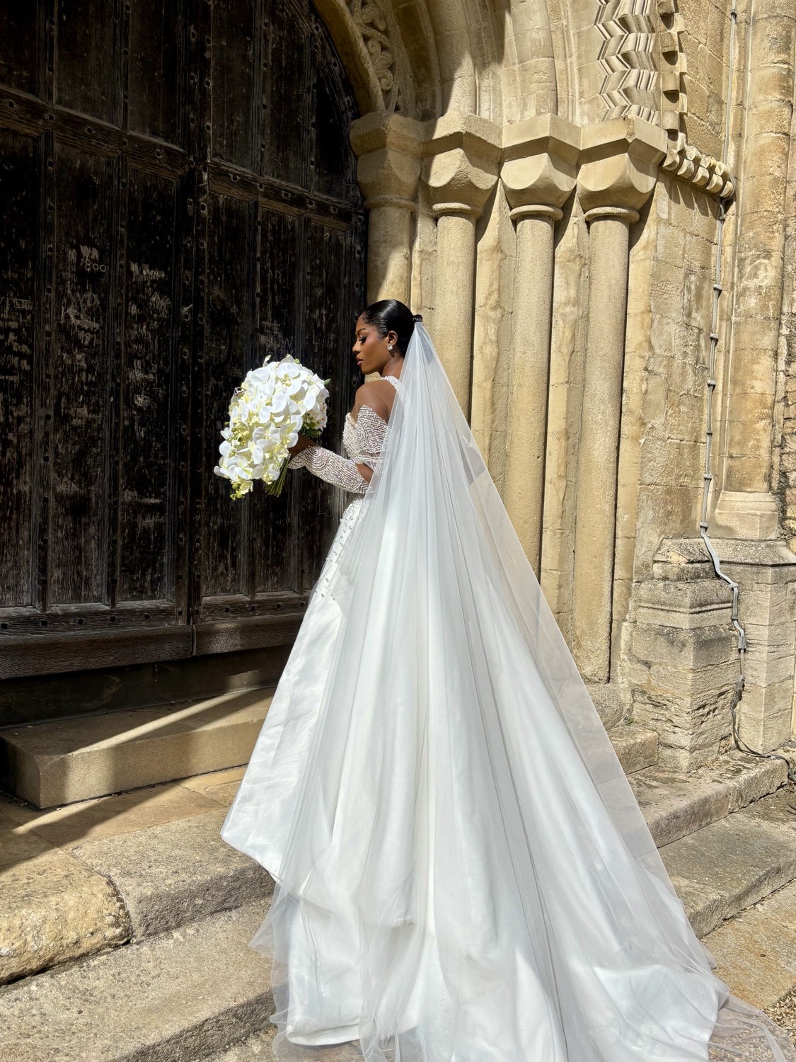 Bride on her wedding day